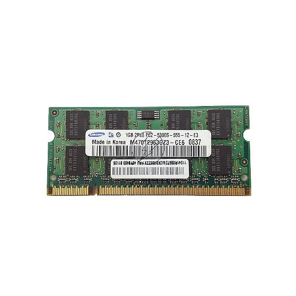 Memória RAM SMART M470T2953GZ3-CE6 40Y8403: DDR2, 1GB, 2Rx8, 667S, SODIMM