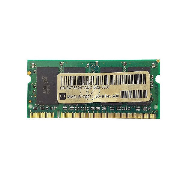 Memória RAM Itautec BR-0X7582-ITAUC: DDR2, 1GB, Rx, 533, SODIMM