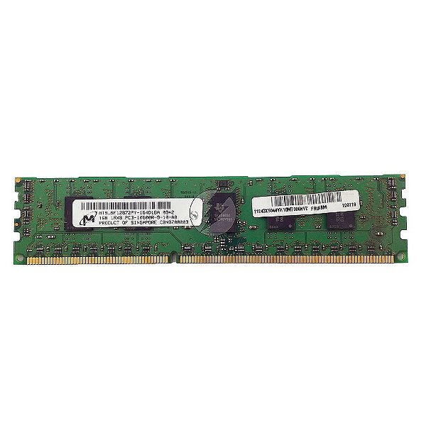 Memória RAM Micron MT9JSF12872PY-1G4D1 1G4F1 43X5044: DDR3, 1GB, 1Rx8, 1333R, RDIMM
