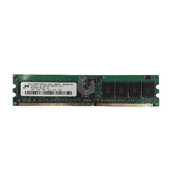 Memória RAM Micron MT18VDDF12872G-40BD3 373029-051: DDR1, 1GB, 1Rx4, 333, RDIMM