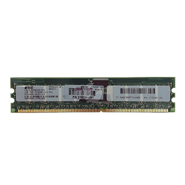 Memória RAM Smart M312L2920CZ3-CCC 373029-251: DDR1, 1GB, Rx, 333R, RDIMM