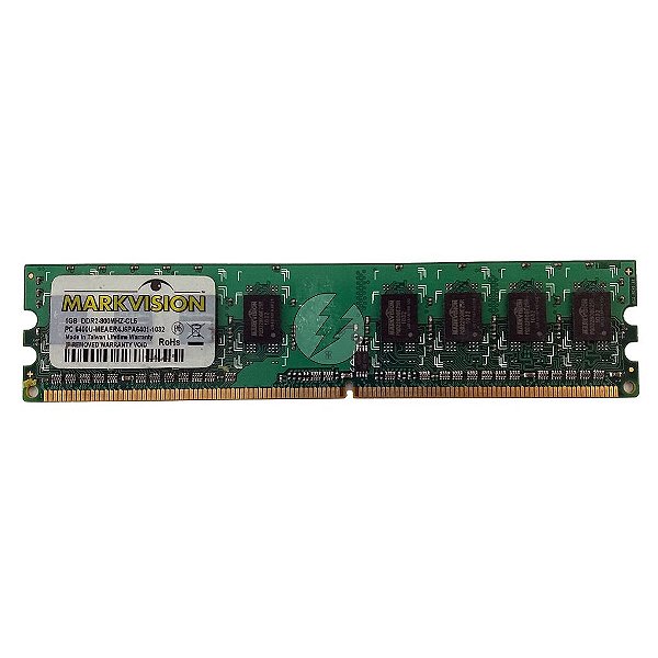 Memória RAM MarkVision: DDR2, 1GB, Rx, 800, UDIMM
