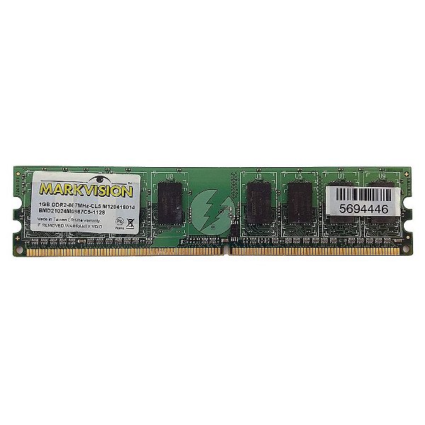 Memória RAM MarkVision BMD21024M0667C5: DDR2, 1GB, Rx, 667, UDIMM