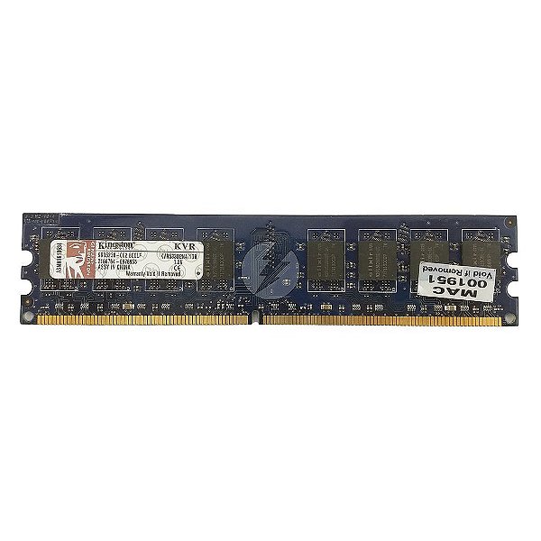 Memória RAM Kingston KVR533D2N4/1GB Chip Elixir: DDR2, 1GB, Rx, 533, UDIMM