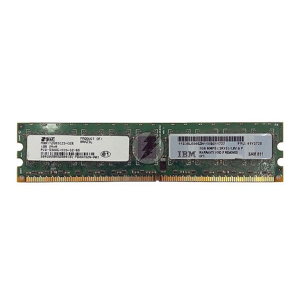 Memória RAM Smart M391T2953EZ3-CE6 41Y2728: DDR2, 1GB, 2Rx8, 667E, ECC UDIMM
