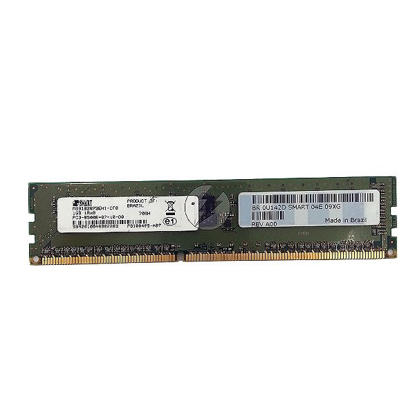 Memória RAM Smart M391B2873EH1-CF8 708H: DDR3, 1GB, 1Rx8, 1066E, ECC UDIMM