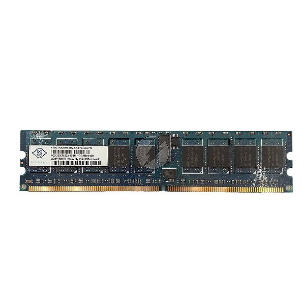 Memória RAM Nanya NT1GT72U4PA0BV-5A: DDR2, 1GB, 2Rx4, 333R, RDIMM
