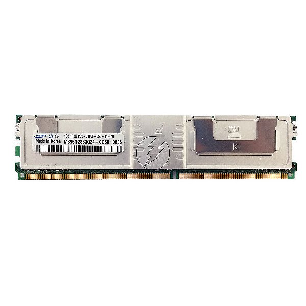 Memória RAM Samsung M395T2863QZ4-CE66: DDR2, 1GB, 1Rx8, 667F, FBDIMM