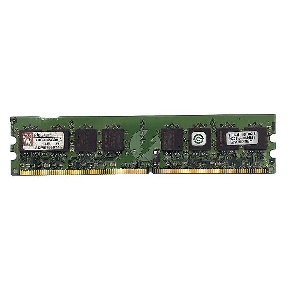 Memória RAM Kingston KTD-DM8400A/1G Chip Kingston: DDR2, 1GB, Rx, 533, UDIMM