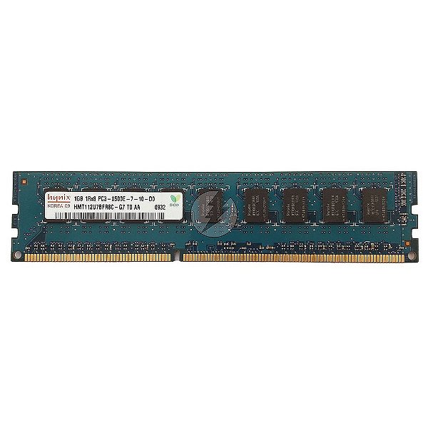 Memória RAM Hynix HMT112U7BFR8C-G7: DDR3, 1GB, 1Rx8, 1066E, ECC UDIMM