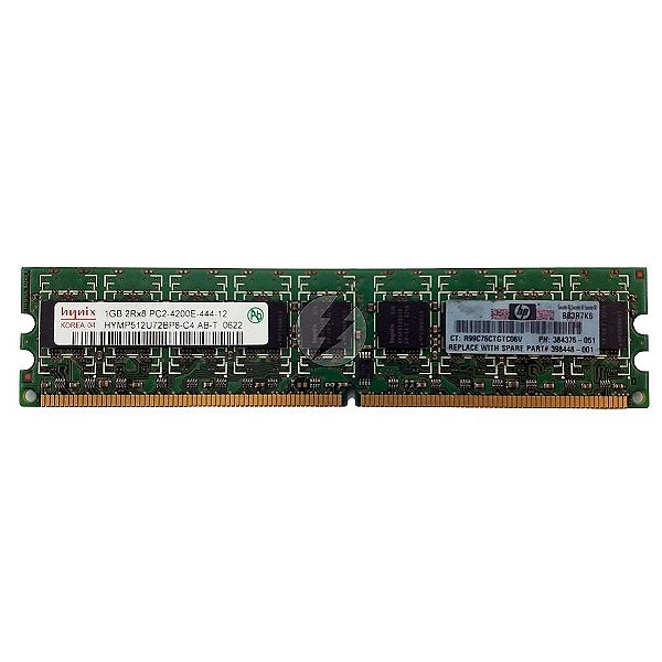 Memória RAM Hynix HYMP512U72BP8-C4 384376-051: DDR2, 1GB, 2Rx8, 533E, ECC UDIMM