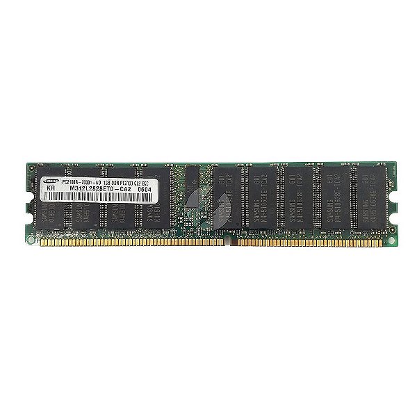 Memória RAM Samsung M312L2828ETO-CA2: DDR1, 1GB, Rx, 266R, RDIMM