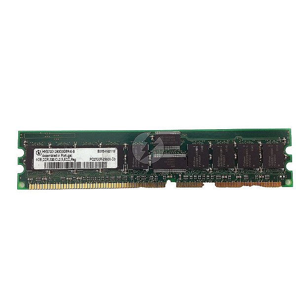 Memória RAM Infineon HYS72D128300GBR-6-B 331562-051: DDR1, 1GB, Rx, 333, RDIMM