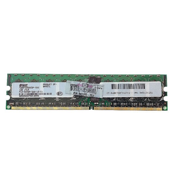 Memória RAM SMART M393T2950CZP-CCC 345113-251: DDR2, 1GB, 1Rx4, 333R, RDIMM