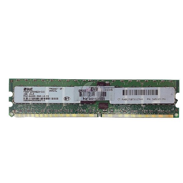 Memória RAM Smart M393T2950BZ3-CCC 345113-251: DDR2, 1GB, 1Rx4, 333R, RDIMM