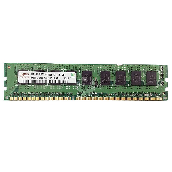 Memória RAM Hynix HMT112U7AFP8C-G7: DDR3, 1GB, 1Rx8, 1066E, ECC UDIMM