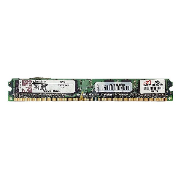 Memória RAM Kingston KVR800D2N5/1G Chip Elpida: DDR2, 1GB, 800, UDIMM, VLP