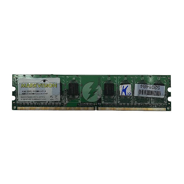Memória RAM MarkVision BMD21024M0533C4-1148: DDR2, 1GB, Rx, 533, UDIMM