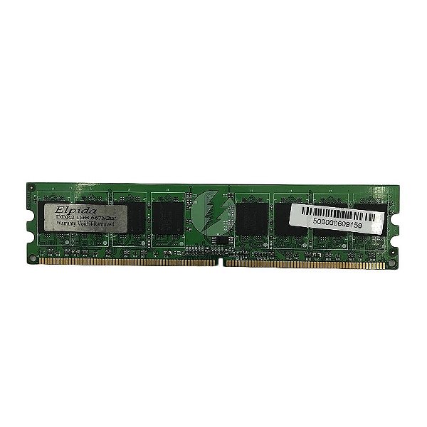 Memória RAM Elpida: DDR2, 1GB, Rx, 667, UDIMM