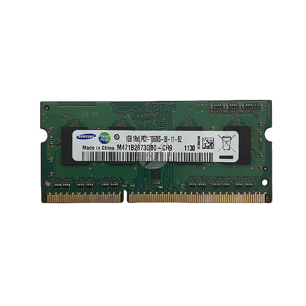 Memória RAM Samsung M471B2873GB0-CH9 572292-D88: DDR3, 1GB, 1Rx8, 1333MHz, 10600S, SODIMM