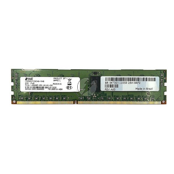 Memória RAM SMART M393B5773CH0-YH9 R23C01G 1117: DDR3L, 2GB, 1Rx8, 1333R, RDIMM