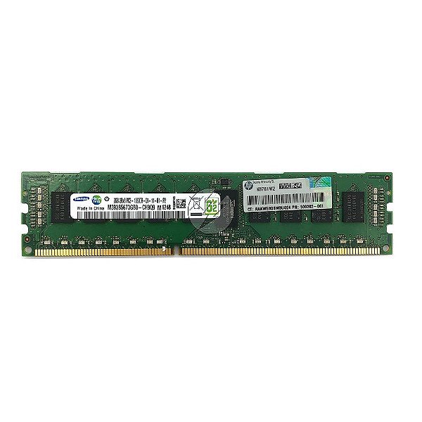 Memória RAM Samsung M393B5673GB0-CH9 M393B5673GB0-CH9Q8 500202-061: DDR3, 2GB, 2Rx8, 1333R, RDIMM