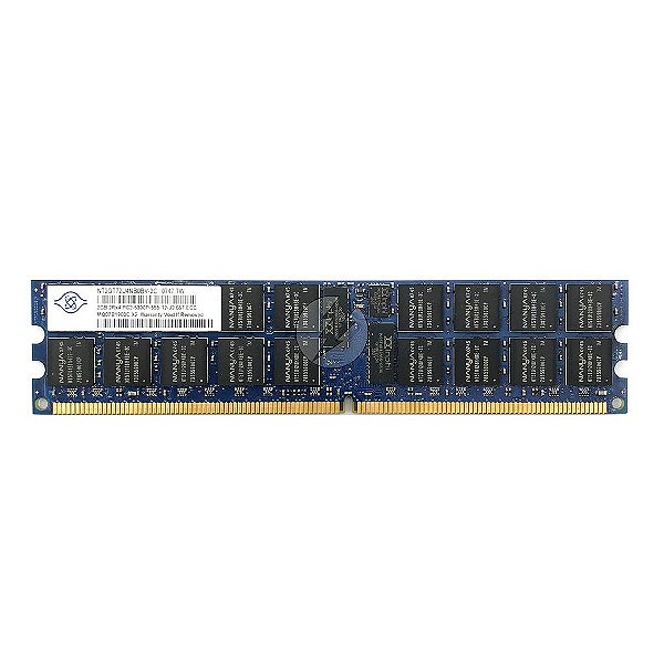 Memória RAM Nanya NT2GT72U4NB0BV-3C: DDR2, 2GB, 2Rx4, 667, RDIMM