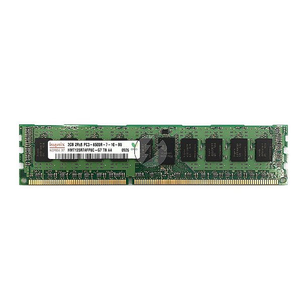 Memória RAM SK Hynix HMT125R7AFP8C-G7: DDR3, 2GB, 2Rx8, 1066R, RDIMM