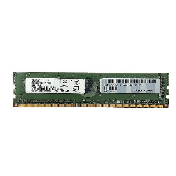 Memória RAM SMART M391B5773CH0-YH9 E23C01G 0JGGC1: DDR3L, 2GB, 1Rx8, 1333E, ECC UDIMM