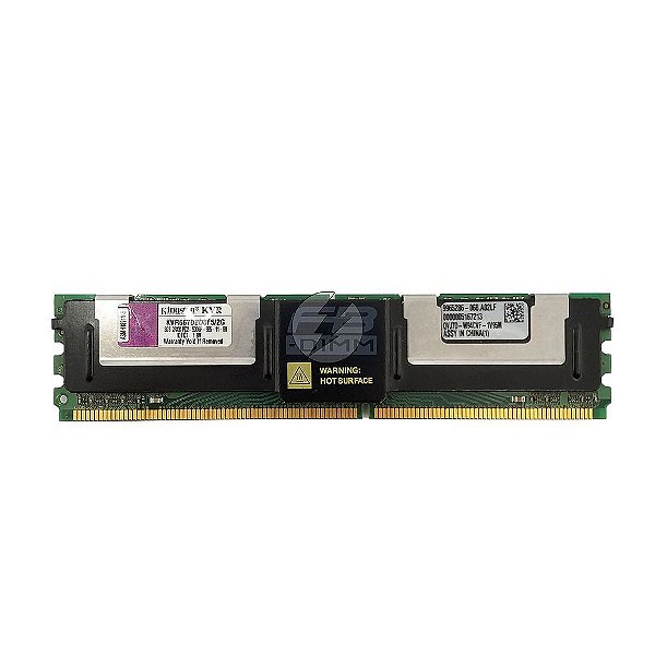 Memória RAM Kingston KVR667D2D8F5/2G: DDR2, 2GB, 2Rx8, 667E, FBDIMM