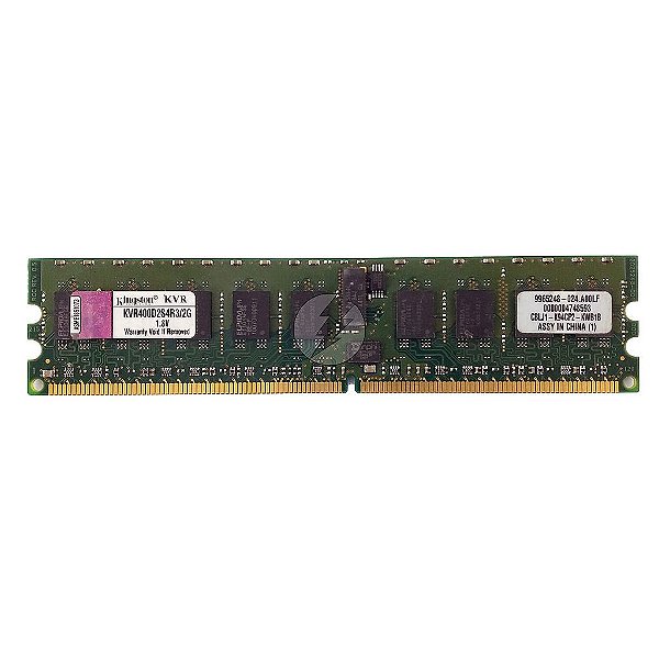 Memória RAM Kingston KVR400D2S4R3/2G Chip Micron: DDR2, 2GB, 1Rx4, 400, RDIMM