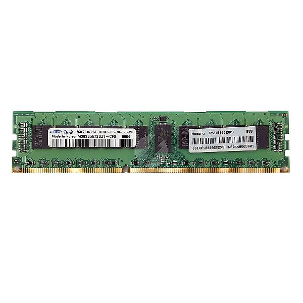 Memória RAM Samsung M393B5673DZ1-CF8: DDR3, 2GB, 2Rx8, 1066R, RDIMM