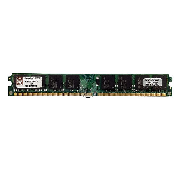 Memória RAM Kingston KVR800D2N5/2G Chip Elpida: DDR2, 2GB, 800, UDIMM, VLP