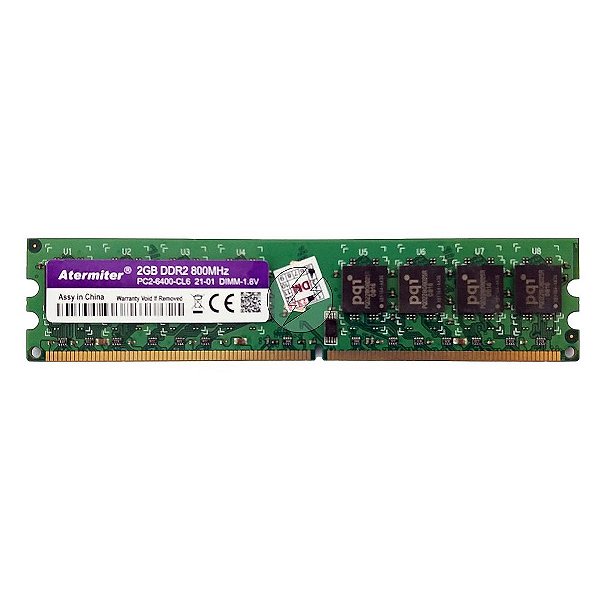 Memória RAM Atermiter Chip Pqi: DDR2, 2GB, Rx, 800, UDIMM