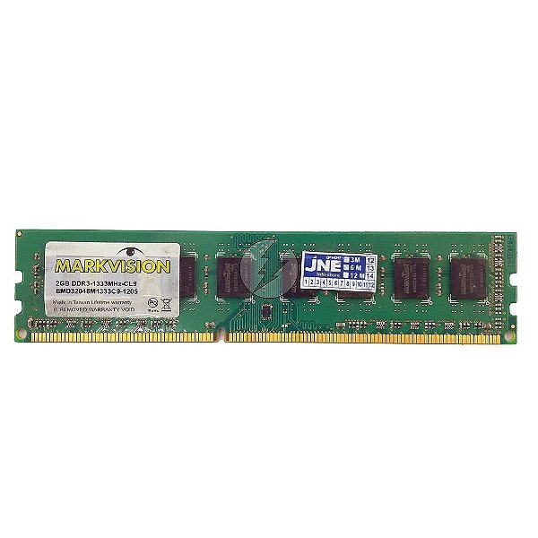 Memória RAM Markvision BMD32048M1333C9-1205: DDR3, 2GB, Rx, 1333, UDIMM