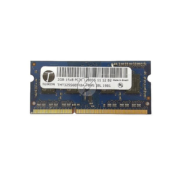 Memória RAM Teikon TMT325S6EFR8A-PBHS: DDR3L, 2GB, 1Rx8, 1600S, SODIMM