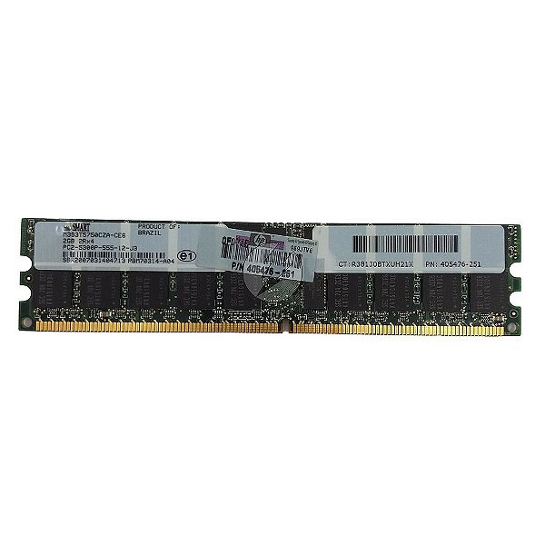 Memória RAM Smart M393T5750CZA-CE6 405476-251: DDR2, 2GB, 2Rx4, 667P, RDIMM