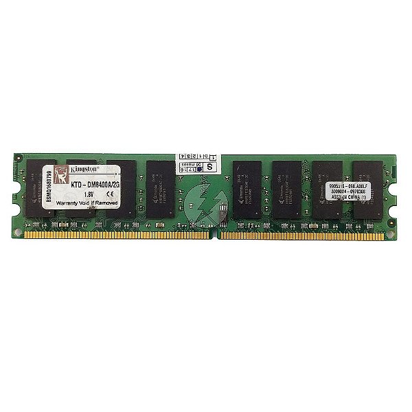 Memória RAM Kingston KTD-DM8400A/2G Chip Qimonda: DDR2, 2GB, Rx, 533, UDIMM