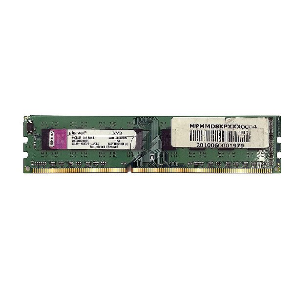 Memória RAM Kingston KVR1333D3N9/2G Chip Hynix: DDR3, 2GB, 2Rx8, 1333, UDIMM