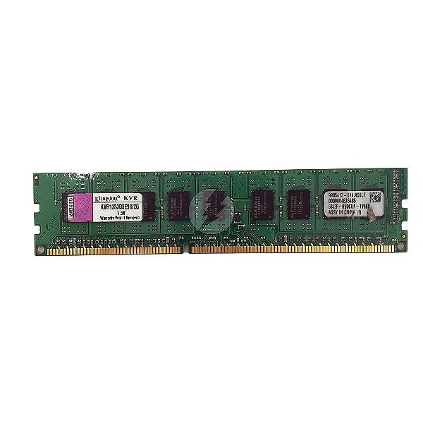 Memória RAM Kingston KVR1333D3E9S/2G Chip Elpida: DDR3, 2GB, 2Rx8, 1333, RDIMM