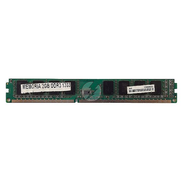 Memória RAM Genérica: DDR3, 2GB, Rx, 1333, UDIMM, VLP