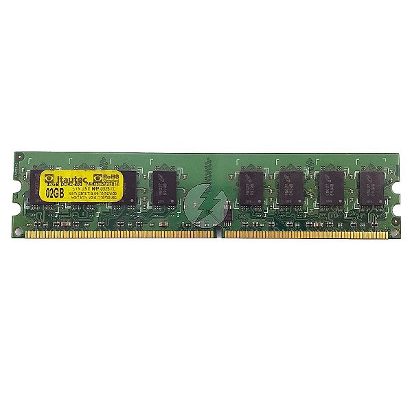 Memória RAM Itautec MM03L6727010: DDR2, 2GB, Rx, 800, UDIMM
