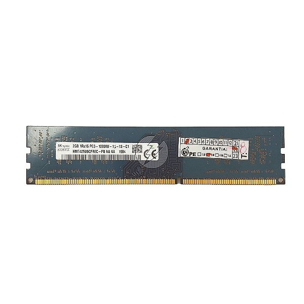 Memória RAM SK hynix HMT425U6CFR6C-PB: DDR3, 2GB, 1Rx16, 1600U, UDIMM