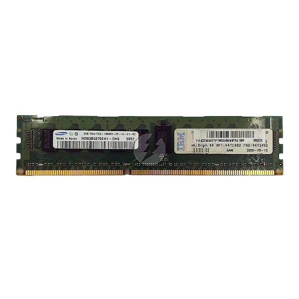 Memória RAM Samsung M393B5670EH1-CH9 44T1492: DDR3, 2GB, 1Rx4, 1333R, RDIMM