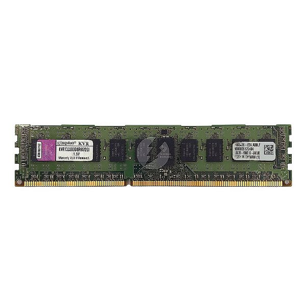 Memória RAM Kingston KVR1333D3D8R9S/2GI Chip Hynix: DDR3, 2GB, 2Rx8, 1333P, RDIMM