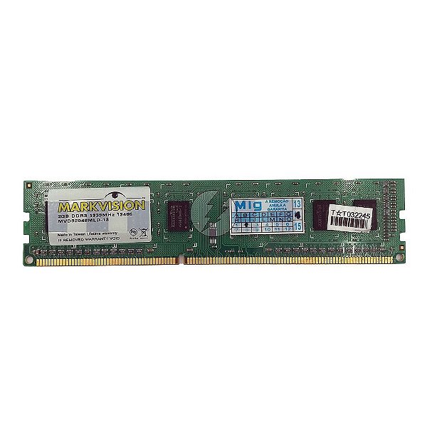 Memória RAM MarkVision MVD32048MLD-13: DDR3, 2GB, Rx, 1333, UDIMM