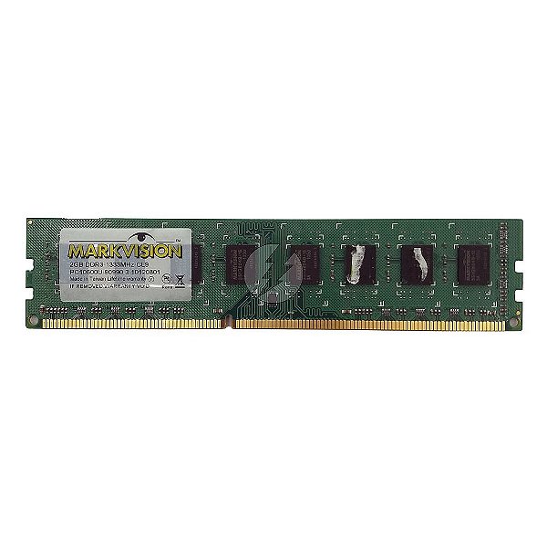 Memória RAM MarkVision 3-10120801: DDR3, 2GB, Rx, 1333, UDIMM
