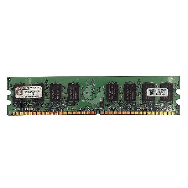 Memória RAM Kingston KVR667D2N5/2G-SP Chip Nanya: DDR2, 2GB, Rx, 667, UDIMM