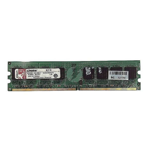 Memória RAM Kingston KVR667D2N5/2G-SP Chip Super: DDR2, 2GB, Rx, 667, UDIMM