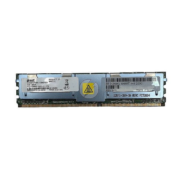 Memória RAM SMART SG5SD42N2G1CDNDSED 460G 0GM842: DDR2, 2GB, 2Rx4, 667F, FBDIMM